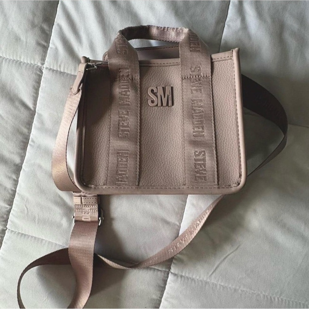 Steve Madden Monogram purple Crossbody Tote